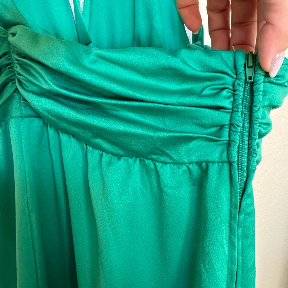 Chic Green Halter Maxi Dress - Picture 7 of 10